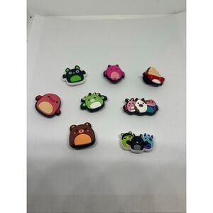 Lot of 8 Squishmallow Shoe Charms – Cute Characters for Clogs, Sandals & More 🐻
